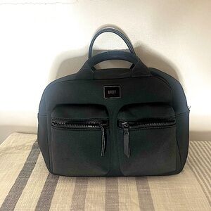 DKNY Nee NORA Soft Puffy Duffle Nylon square luggage Bag Weekender